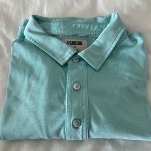 Blue Linksoul polo. Short Sleeve. Size M